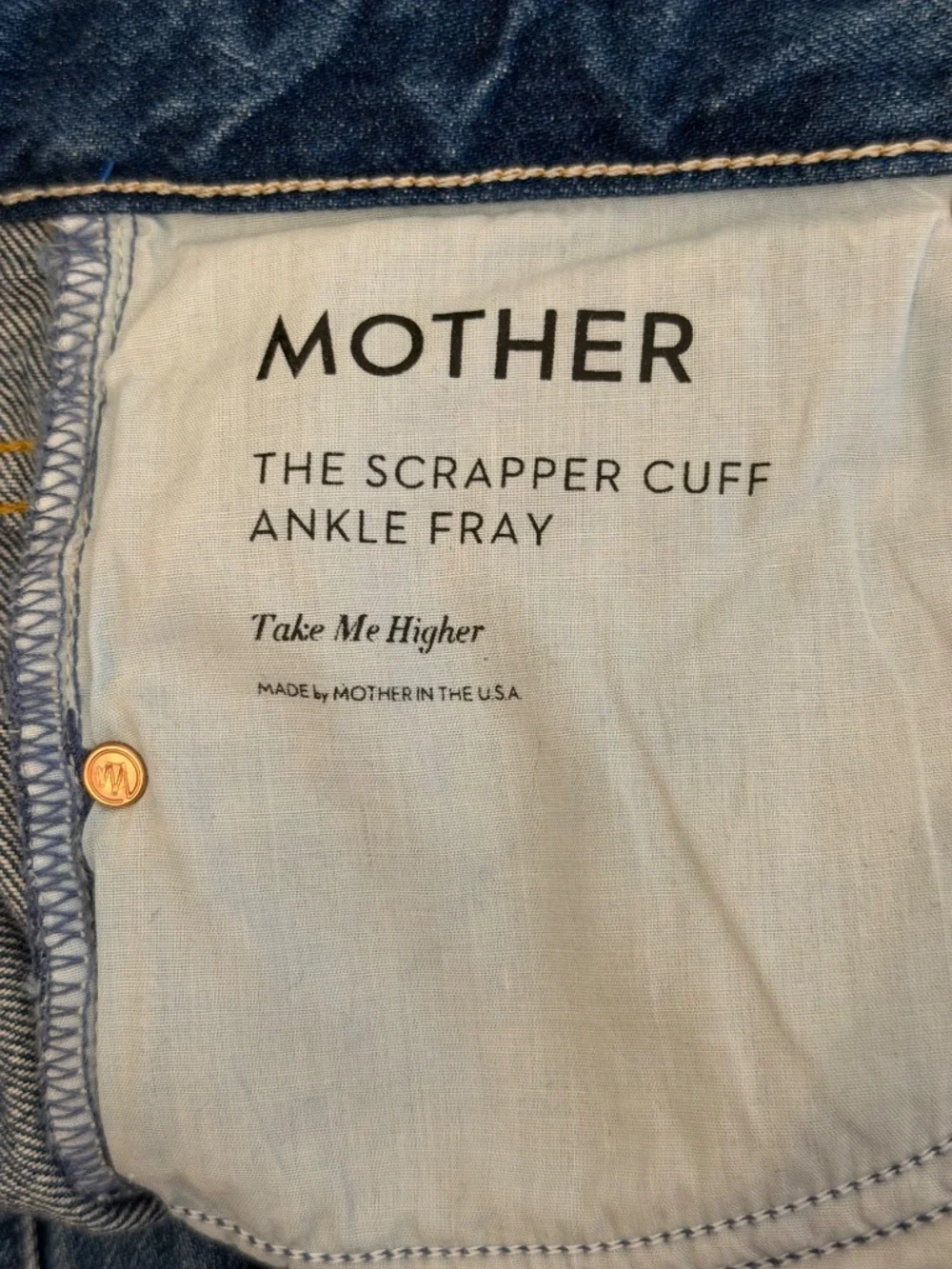 MOTHER Superior The Scrapper Cuff Ankle Fray 